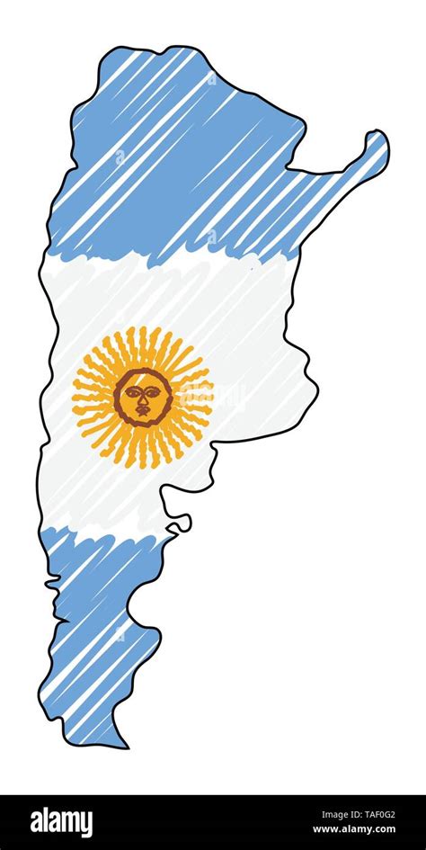 argentina mapa dibujo